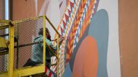 Mural w centrum miasta