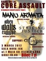 Koncert Manu Armata/Striking Justice/When Walls Collapse + Cries In Vain