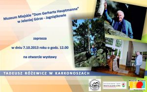 Otwarcie wystawy Tadeusz Różewicz w Karkonoszach