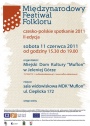 25 Maja 2011 : MIĘDZYNARODOWY FESTIWAL FOLKLORU II edycja