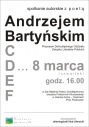 05 Marca 2012 : Spotkanie autorskie z Andrzejem Bartyńskim